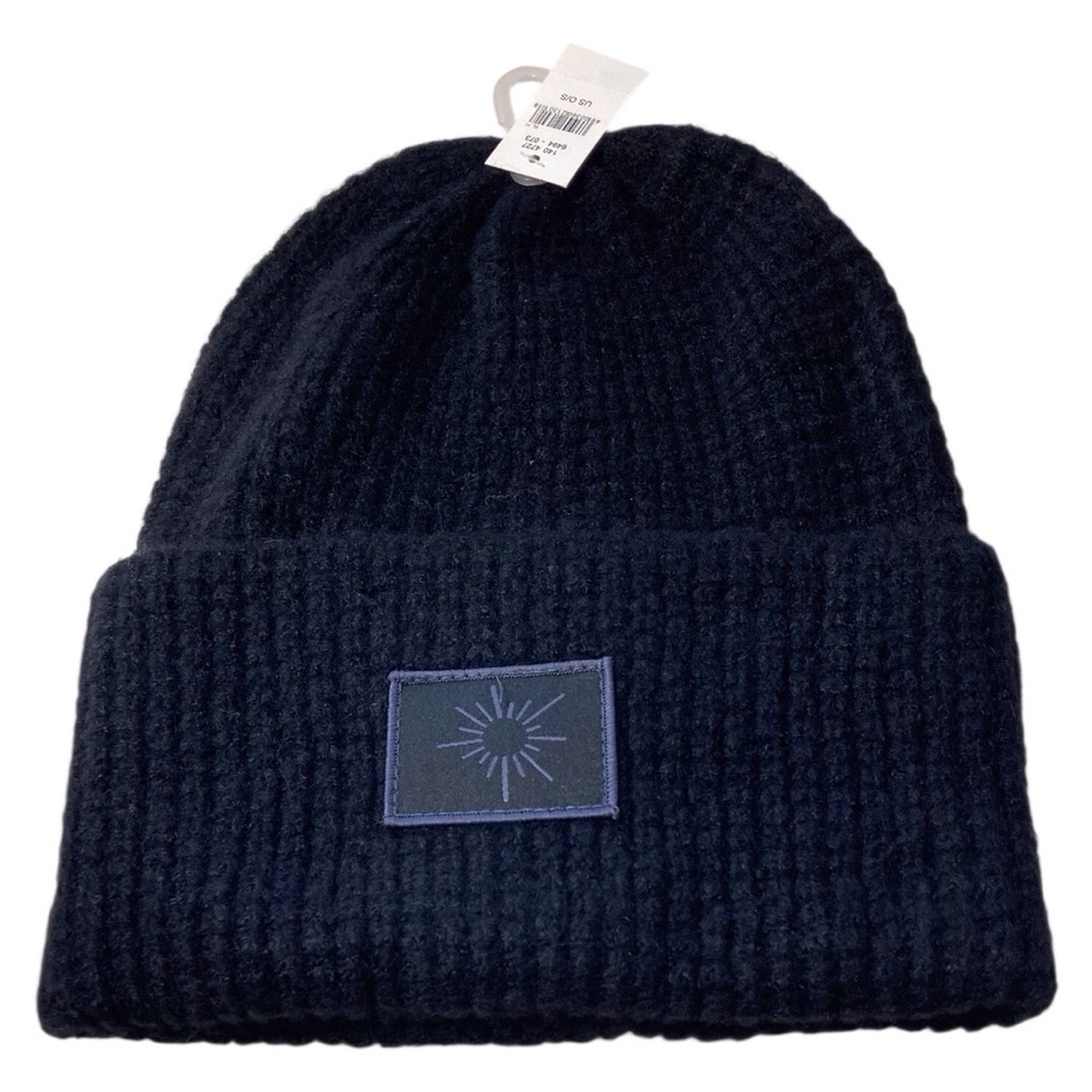 Aerie OFFLINE Logo Beanie • One Size • Black Knit • NWT